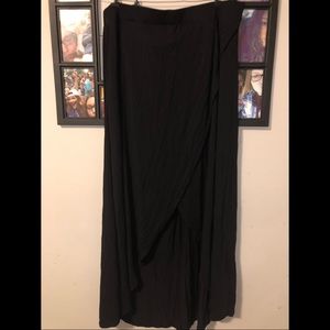 Black maxi skirt